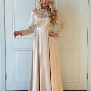 Satin Elegant Maxi Dress